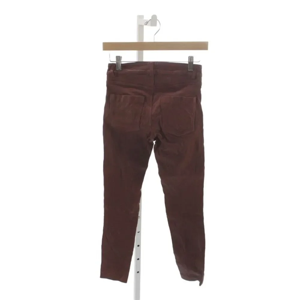 Zadig & Voltaire Womens Ankle Jeggings Brown Button Size 0